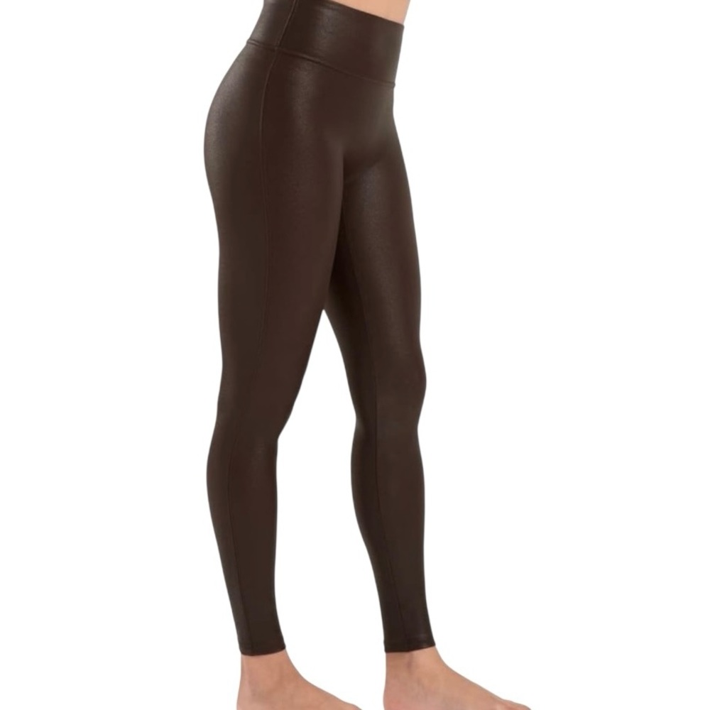 Faux Leather Leggings for Women Tummy Control High Waisted Pleather Pants NWT